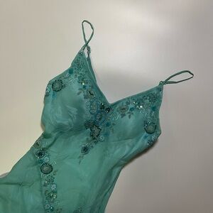 vintage scala sequin and beaded maxi dress